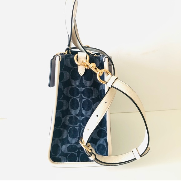 Coach Bags Coach Dempsey Carryall Denim Blue Jacquard Purse Poshmark